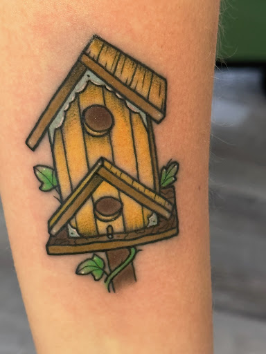 Explore trap house tattoo ideas, creative tattoo ideas in Murray, available at Gallery X Art Collective