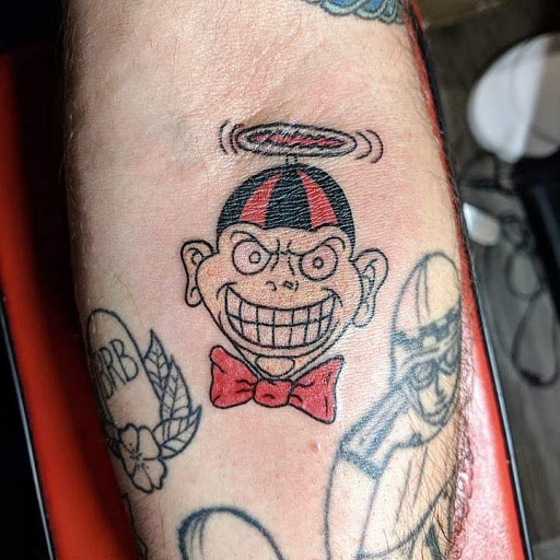 Explore foo dog tattoo ideas, creative tattoo ideas in Loveland, available at Satori Tattoo