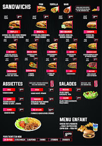 Menu / carte de TACOS PLUS à Châtellerault