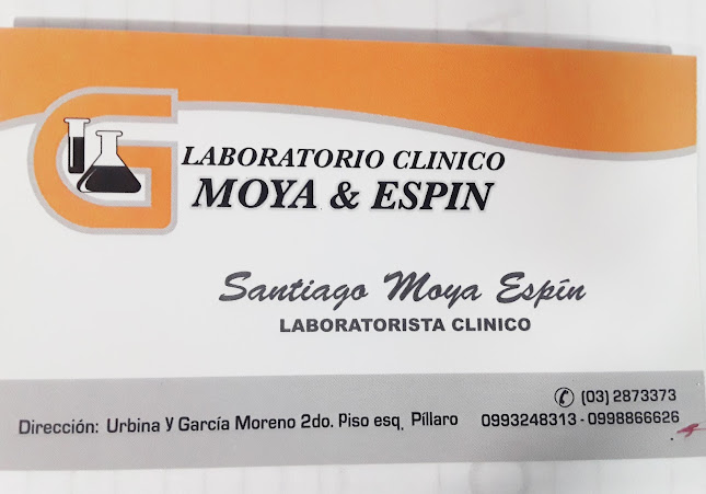 Opiniones de Laboratorio Clínico Moya & Espín en Pillaro - Médico