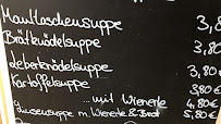 Menu / carte de Wurzelhütte - Ofterschwang à Ofterschwang