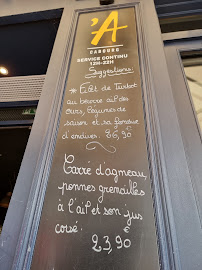 Restaurant L'Atelier à Cabourg - menu / carte