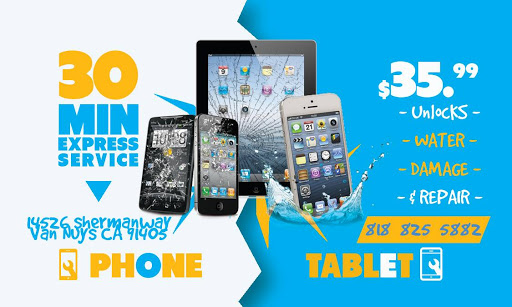 Phone Repair Service «Blue Point Repair», reviews and photos, 14526 Sherman Way c, Van Nuys, CA 91405, USA