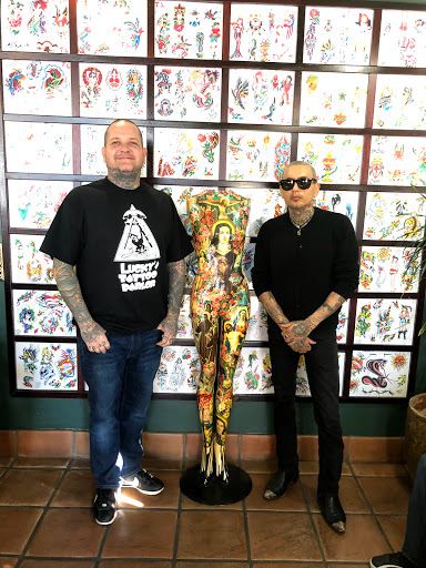 Find leg tattoo ideas for guys for your next unique tattoo in San Diego at Luckys Tattoo Parlor