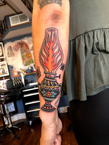 Explore violet tattoo ideas, creative tattoo ideas in Warrenville, available at NoodlesTattoo Co. & Studio