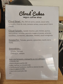 Restaurant Cloud Cakes à Paris - menu / carte