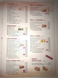 Carte du Wok & Sushi à Bagnolet