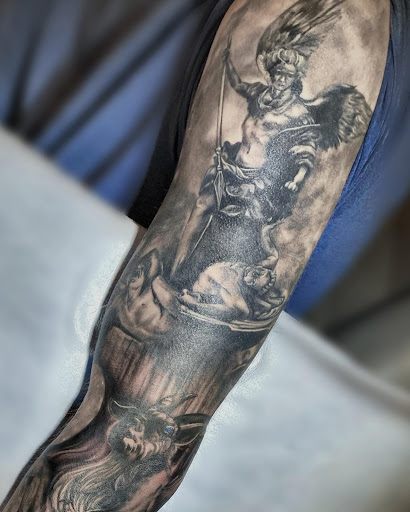 Explore 100 tattoo ideas, creative tattoo ideas in Stowe, available at World Famous Monkey House Customs