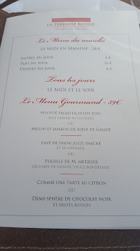 Restaurant français La Terrasse Rouge à Saint-Émilion - menu / carte