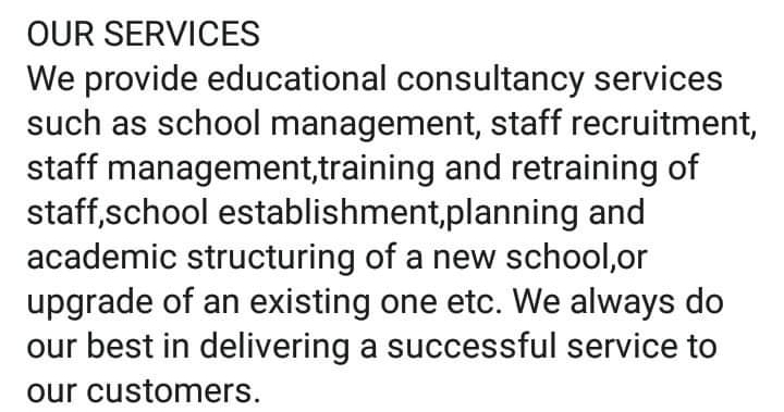 AYMAAH EDUCATIONAL CONSULTANCY SERVICES ABUJA
