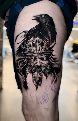 Explore cop tattoo ideas, creative tattoo ideas in Norcross, available at JP Alfonso Studios