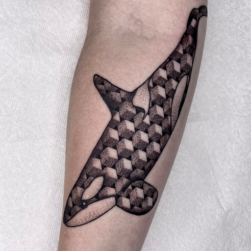 Explore mens leg sleeve tattoo ideas, creative tattoo ideas in Savannah, available at tattoos by delan