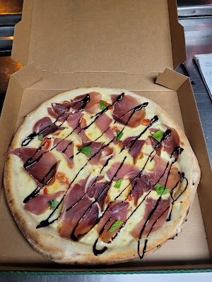 Pizza tocino à Dourdan