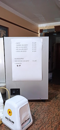 Menu du Bar Pizzeria Passo Vecchio à Crotone