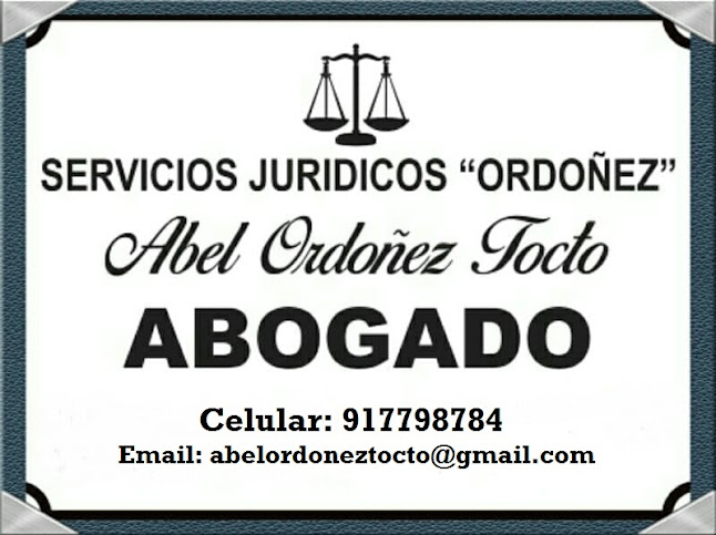 ABEL ORDOÑEZ TOCTO - ABOGADO - Bagua Grande