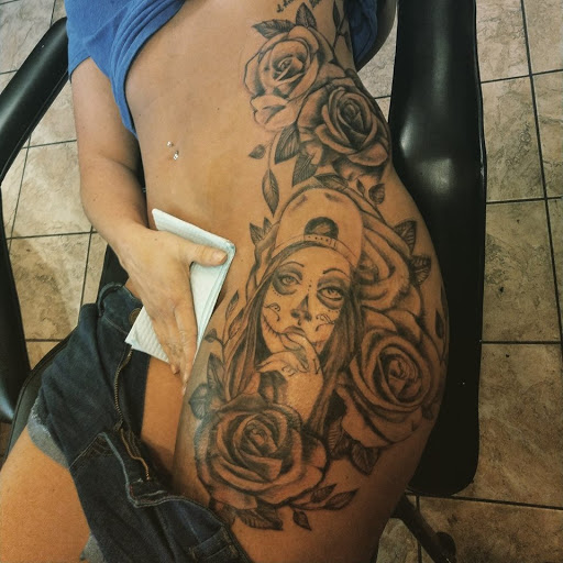 Explore minimal couple tattoo ideas, creative tattoo ideas in Amarillo, available at Music Box Body Art Studio