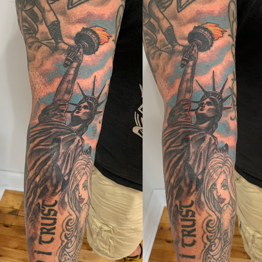 Explore relentless tattoo ideas, creative tattoo ideas in Kansas City, available at Golden Stag Tattoo and Gallery