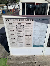 L'écume des mers à Le Havre menu
