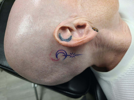 Explore kaneki tattoo ideas, creative tattoo ideas in Hilo, available at Pacific Island Ink