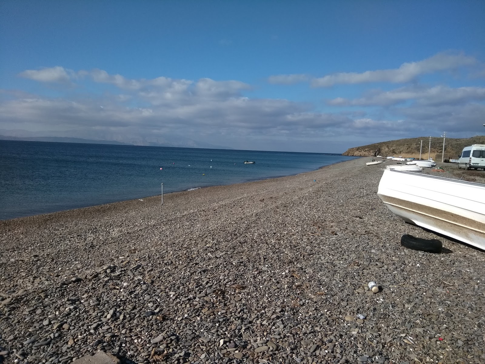 Kucukbahce beach'in fotoğrafı uçurumlarla desteklenmiş