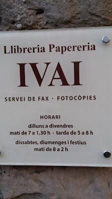 Papereria IVAI Carrer de Josep Aparici, 8, 08208 Sabadell, Barcelona, España