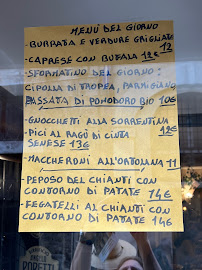 Restaurant toscan Antica Trattoria Stalloreggi à Siena (le menu)