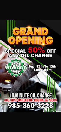IN AND OUT OIL CHANGE - Photo 4 - Car repair in Houma, LA, Houma