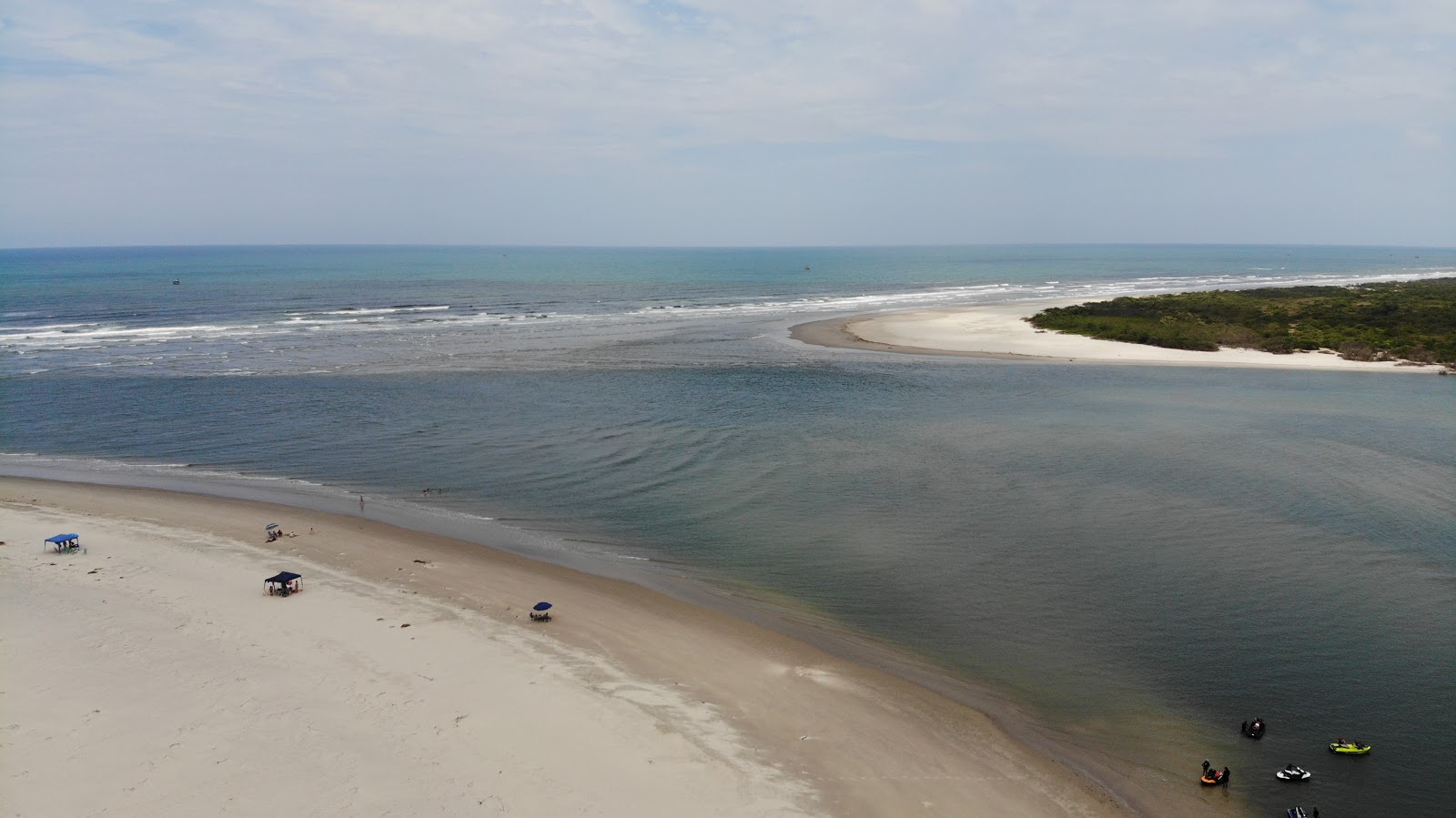 Foto af Stranden Barra do Una med lys fint sand overflade