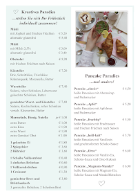 Menu / carte de Café & Brotparadies am Schloßpark à Gotha