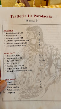 Trattoria La Parolaccia à Grosseto menu