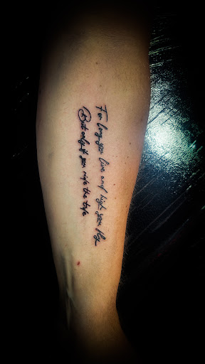 Explore gothic tattoo ideas for men, creative tattoo ideas in Fort Worth, available at The Bearded Moon Tattoo Studio