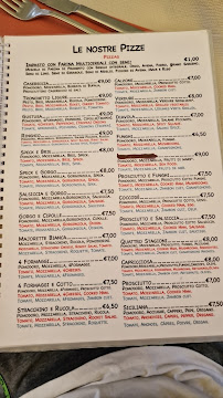 Restaurant Trattoria Pizzeria Da Marisa à Peveragno (le menu)