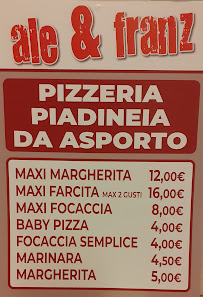 Menu / carte de Ale&Franz à Parona