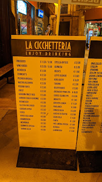 Menu du La Cicchetteria à Bari