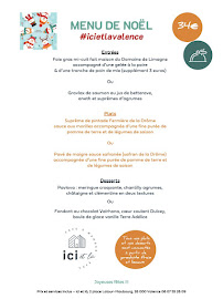 Restaurant Ici et là Cave à manger - Restaurant à Valence à Valence (le menu)