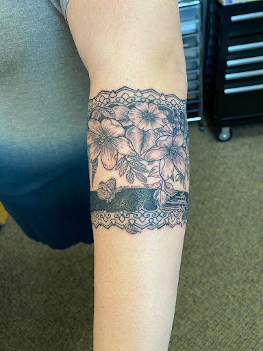 Explore batman sleeve tattoo ideas, creative tattoo ideas in Fort Collins, available at Meadowlark Tattoo