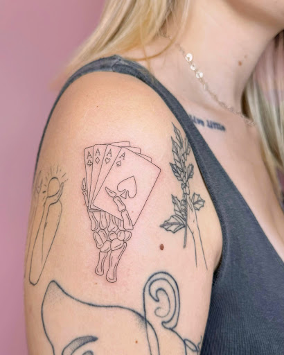 Explore maryland crab tattoo ideas, creative tattoo ideas in Chicago, available at Crispy Aura Fine Line Tattoos