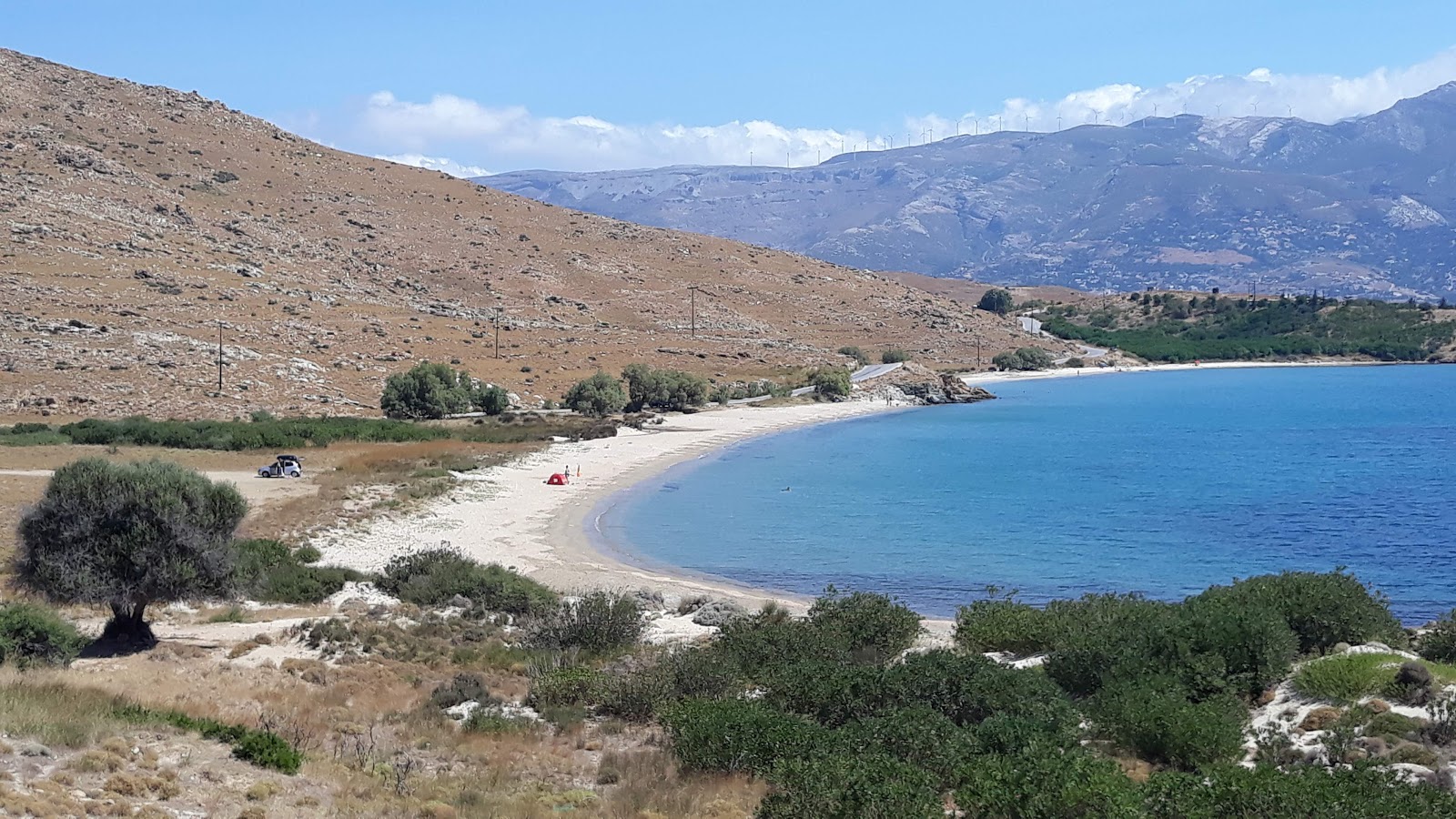 Foto von Katsouli beach mit beiger sand Oberfläche