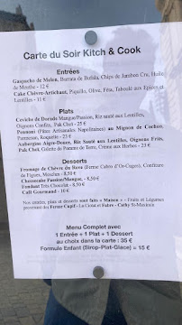 Carte du Kitch and Cook à La Ciotat