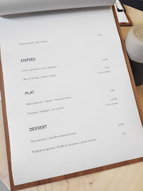 Menu / carte de Passages, Table et Snack aux Ateliers du vent à Rennes