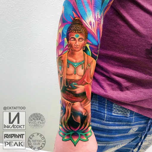 Explore buffalo bills tattoo ideas, creative tattoo ideas in Galveston, available at Von Striga Art Parlor