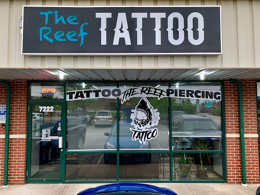 Explore women's half sleeve tattoo ideas, creative tattoo ideas in Frankfort, available at The Reef Tattoo