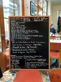 Restaurant français Le Bougainville à Paris (le menu)