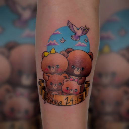 Explore tattoo with daughters name ideas, creative tattoo ideas in Milwaukee, available at Planet Artz Tattoo Studio