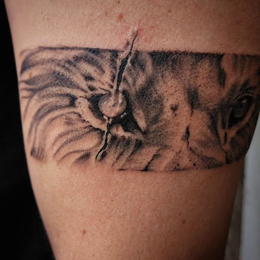 Explore marathon tattoo ideas for guys, creative tattoo ideas in Minocqua, available at Whisky Rose Tattoo Parlor