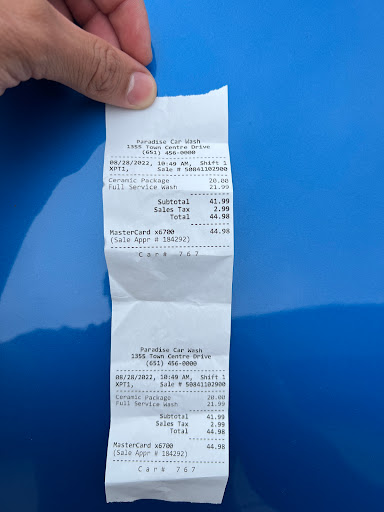 Car Wash «Paradise Full Service Car Wash & Detail Center», reviews and photos, 1355 Town Centre Dr, Eagan, MN 55123, USA