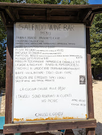 Salendo Wine Bar à Chiusdino carte