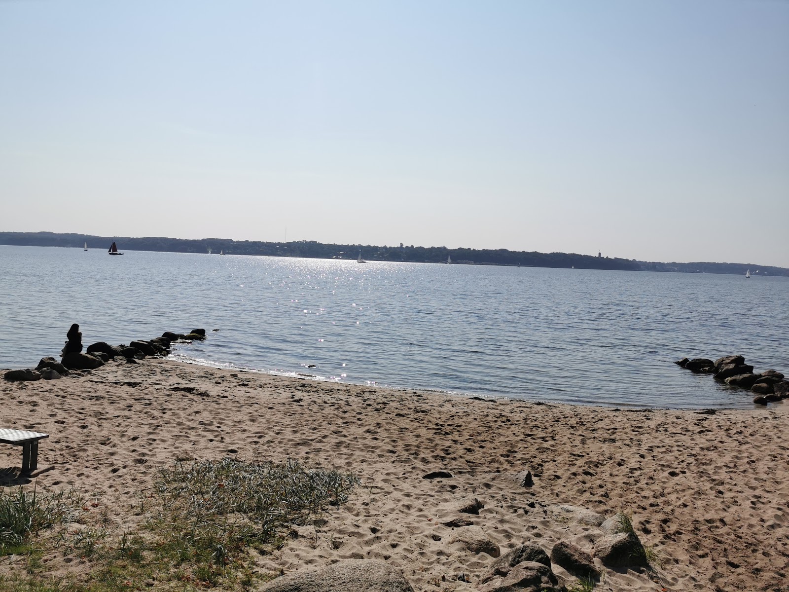 Foto van Kollund Beach met gemiddeld niveau van netheid