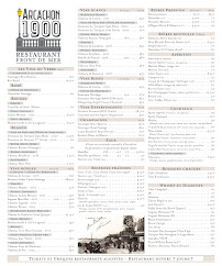 Restaurant Arcachon 1900 à Arcachon (le menu)