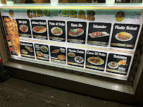 Carte du Ciro Kebab à Rome